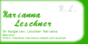 marianna leschner business card